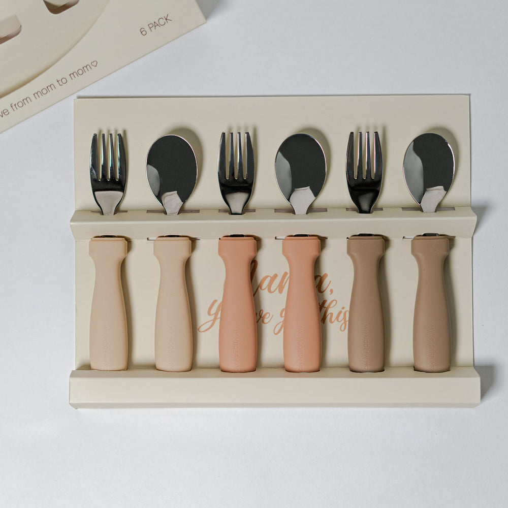 toddler utensils designed for easy grip and mess free meals
